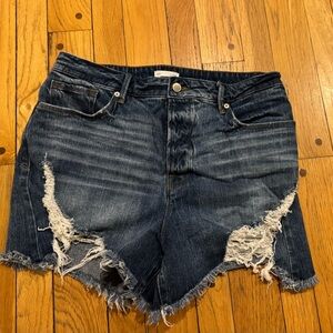 Denim Distressed Women Shorts